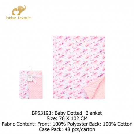 Bebe Favour Baby Dotted Blanket BP53193