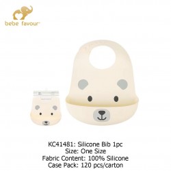 Bebe Favour Soft Silicone Bib (1 Pc) KC41481
