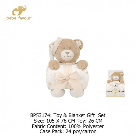 Bebe Favour Blanket Gift Set and Toy BP53174