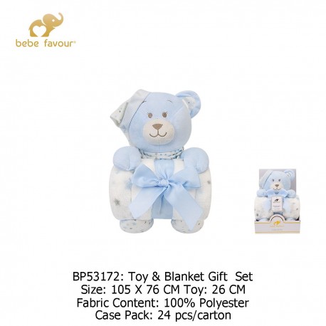 Bebe Favour Blanket Gift Set and Toy BP53172