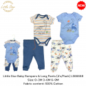 Little Star Baby Rompers & Long Pants (4's/Pack) LS66668