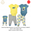 Little Star Baby Rompers & Long Pants (4's/Pack) LS66671