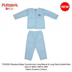 Playskool Baby Transformer Long Sleeve & Long Pant Eyelet Blue TF30129