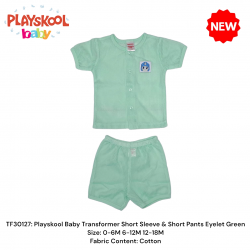 Playskool Baby Transformer Short Sleeve & Short Pant Eyelet Green TF30127