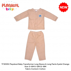 Playskool Baby Transformer Long Sleeve & Long Pant Eyelet Orange TF30129