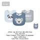 Hudson Baby 3Pcs Interlock Bibs 27916