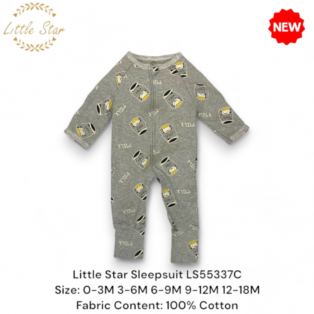 Little Star Baby Zips Sleepsuit LS55337C