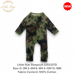 Little Star Baby Zips Sleepsuit LS55337D