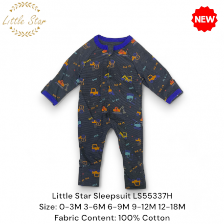 Little Star Baby Zips Sleepsuit LS55337H