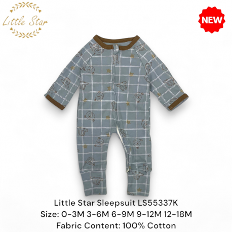 Little Star Baby Zips Sleepsuit LS55337K