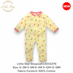 Little Star Baby Zips Sleepsuit LS55337N