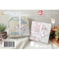 Elegant Kids 4Pcs Baby Gift Set ELV3019B/ELV3019P