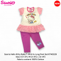 Sanrio Hello Kitty Baby T-Shirt & Long Pant Set KT40229