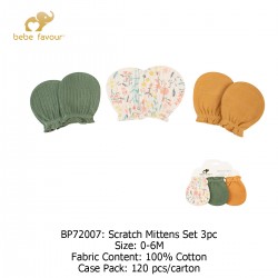 Bebe Favour Scratch Mittens Set 3Pc BP72007