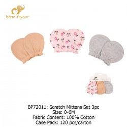 Bebe Favour Scratch Mittens Set 3Pc BP72011