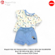 Elegant Kids Anti-Bacterial 2Pcs T-Shirt & Short Set ELCS56375