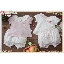 Elegant Kids Anti-Bacterial 2Pcs Short Sleeve T-Shirt & Short Set ELCS56381