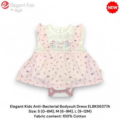 Elegant Kids Anti-Bacterial Bodysuit Dress ELBK56377