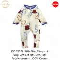 Little Star Baby Zips Sleepsuit - LS55335I