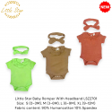 Little Star Baby Rompers With Headband LSZ2701G/LSZ2701P/LSZ2701B