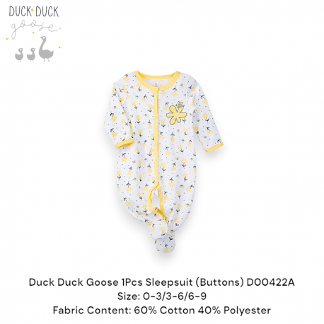 Duck Duck Goose 1Pcs Sleepsuit (Buttons) D00422A/D00422B
