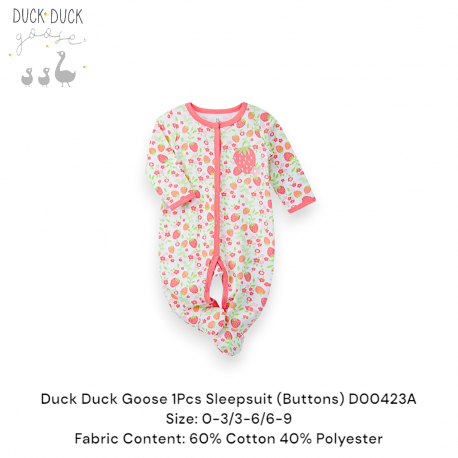 Duck Duck Goose 1Pcs Sleepsuit (Buttons) D0043A/D00423B