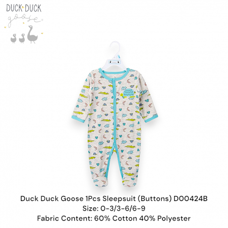 Duck Duck Goose 1Pcs Sleepsuit (Buttons) D00424A/D00424B