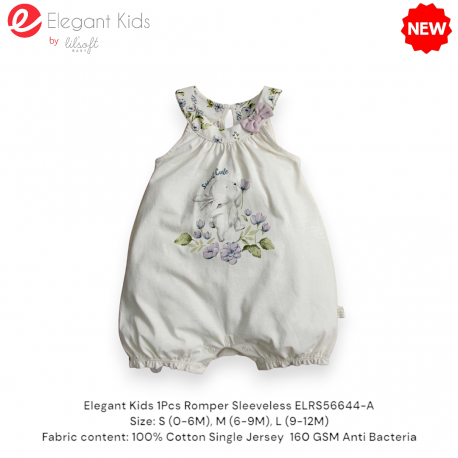 Elegant Kids 1Pcs Romper Sleeveless ELRS56644A/ELRS56644B