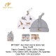Bebe Favour 4Pc Knot Hat & Socks Set BP73585/BP73586/BP73587