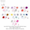 Duck Duck Goose 5 Pairs Crew Socks With No-Skid D56731/D56732/D56741/D56742/D56752/D56761/D56762
