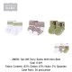 Hudson Baby 3Pc NB Terry Socks With Non-Skid 28838/28839/28842/28846