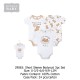 Hudson Baby Short Sleeve Bodysuit 3Pc Set 24461/30121/30079/29839/29863/29917/29911/30137/29935