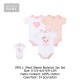 Hudson Baby Short Sleeve Bodysuit 3Pc Set 24461/30121/30079/29839/29863/29917/29911/30137/29935