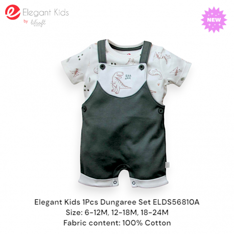 Elegant Kids 1Pcs Dungaree Set ELDS56810