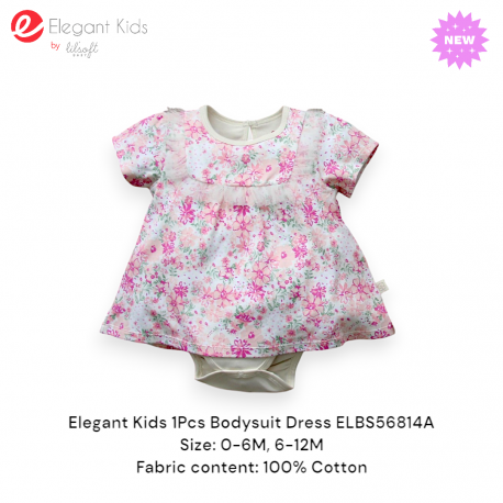 Elegant Kids 1Pcs Bodysuit Dress ELBS56814