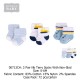 Hudson Baby 3Pc NB Terry Socks With Non-Skid_228987