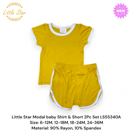 Little star Modal baby Shirt & Short 2pc set LS55340