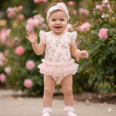 3Pc Bodysuit Headband & Socks Baby Set BS11304/BS11305/BS11306