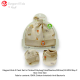 Elegant Kids 3 Pack Baby Set In Printed Polybag (Hat,Booties,Mitten) EL9052_231445