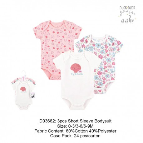 Duck Duck Goose 3Pcs Short Sleeves Bodysuit D03682/D03688/D03707