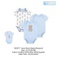 Little &amp; Loved 3Pcs Short Sleeves Bodysuit D03673/D03677/D03678_231633