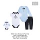 Hudson Baby 3Pc Bodysuit &amp; Pant Set 31636/55664/71691_231661