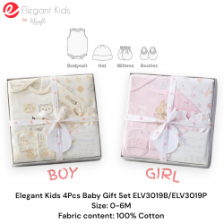 Elegant Kids 4Pcs Baby Gift Set ELV3019