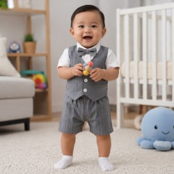 Little Star Baby Gentlemen Jumper LS8105, LS8105B, LS8105W