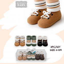 Hudson Baby 3Pc Socks Gift Set 58271, JP71925, JP71926, JP71927, JP71928, JP71929, JP71930, JP71931, JP71932