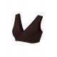 Mamaway Antibacterial Crossover Sleeping Nursing Padded Bra (Brown) - New Edition