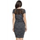 Mamaway Stone and Lace Maternity & Nursing Bodycon Dress (Grey)