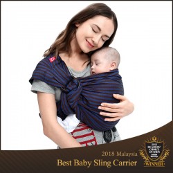 Mamaway Baby Ring Sling - Blueberry Brownie