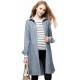 Mamaway Chambray Maternity & Nursing Shirt Dress (Blue)