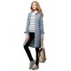 Mamaway Chambray Maternity & Nursing Shirt Dress (Blue)